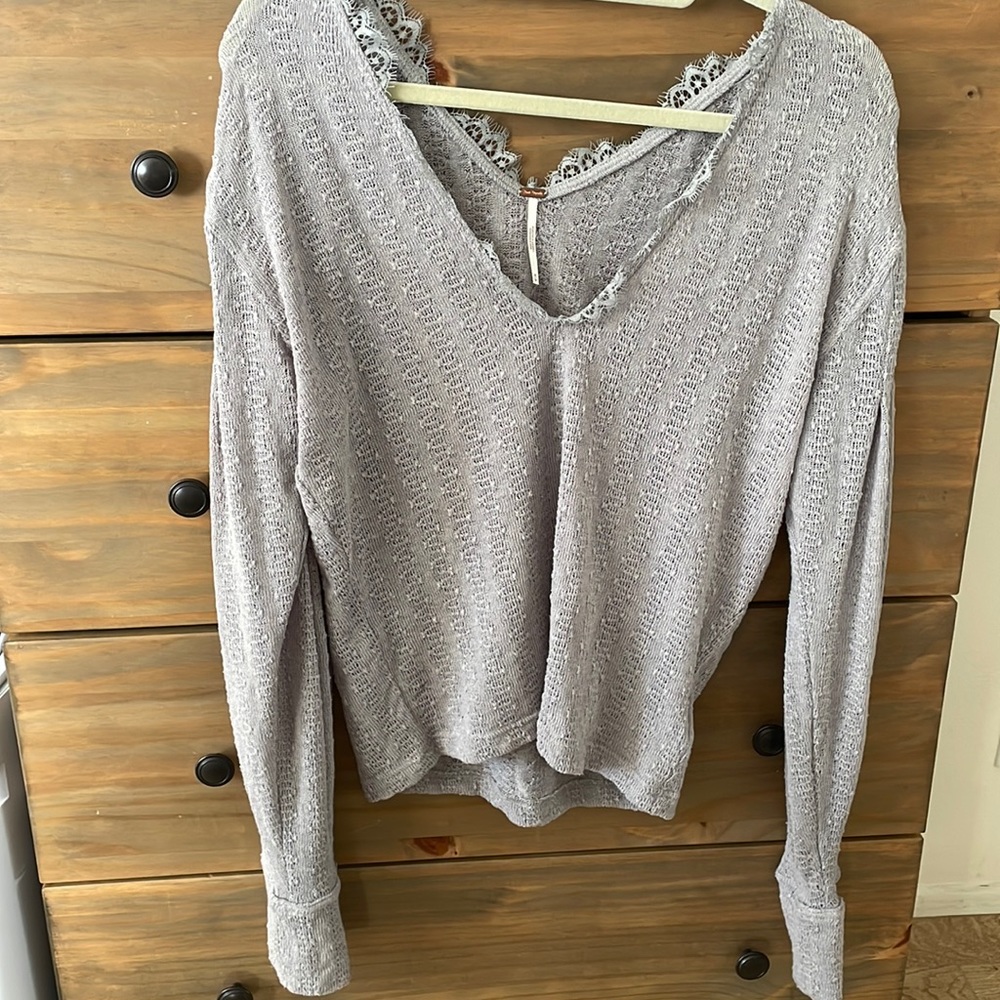 Free people grey sweater